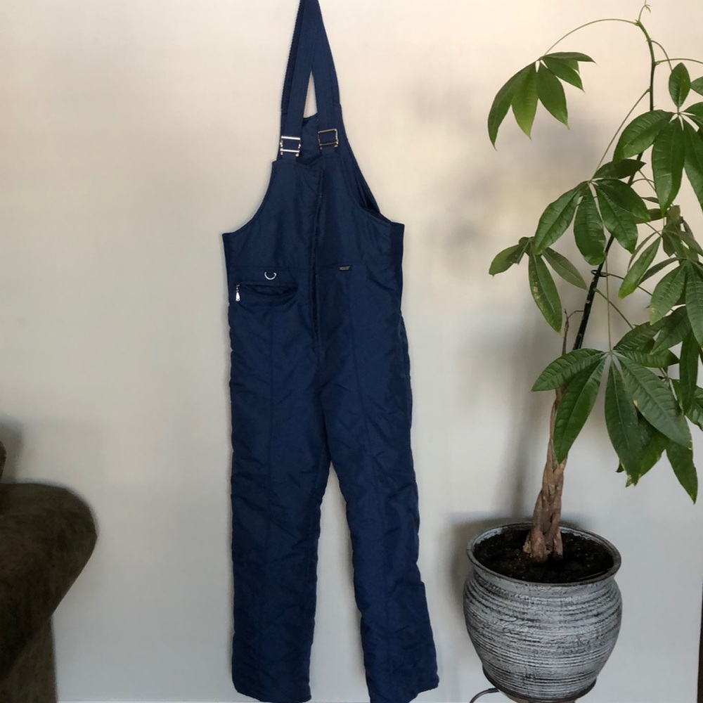 Navy blue Snuggler bibs/ overall snow pants